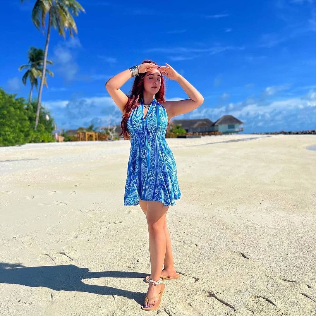 Printed Halter Short Dress